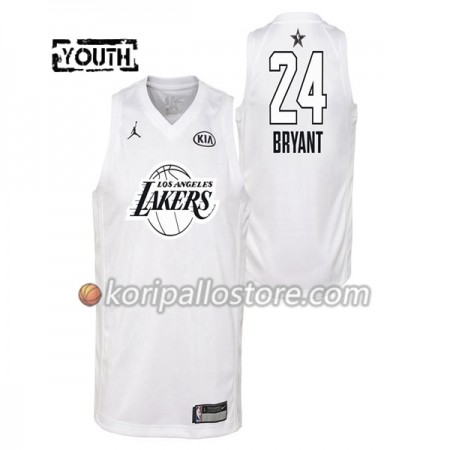 Los Angeles Lakers Kobe Bryant 24 2018 All Star Jordan Brand Valkoinen Lasten Pelipaidat Swingman